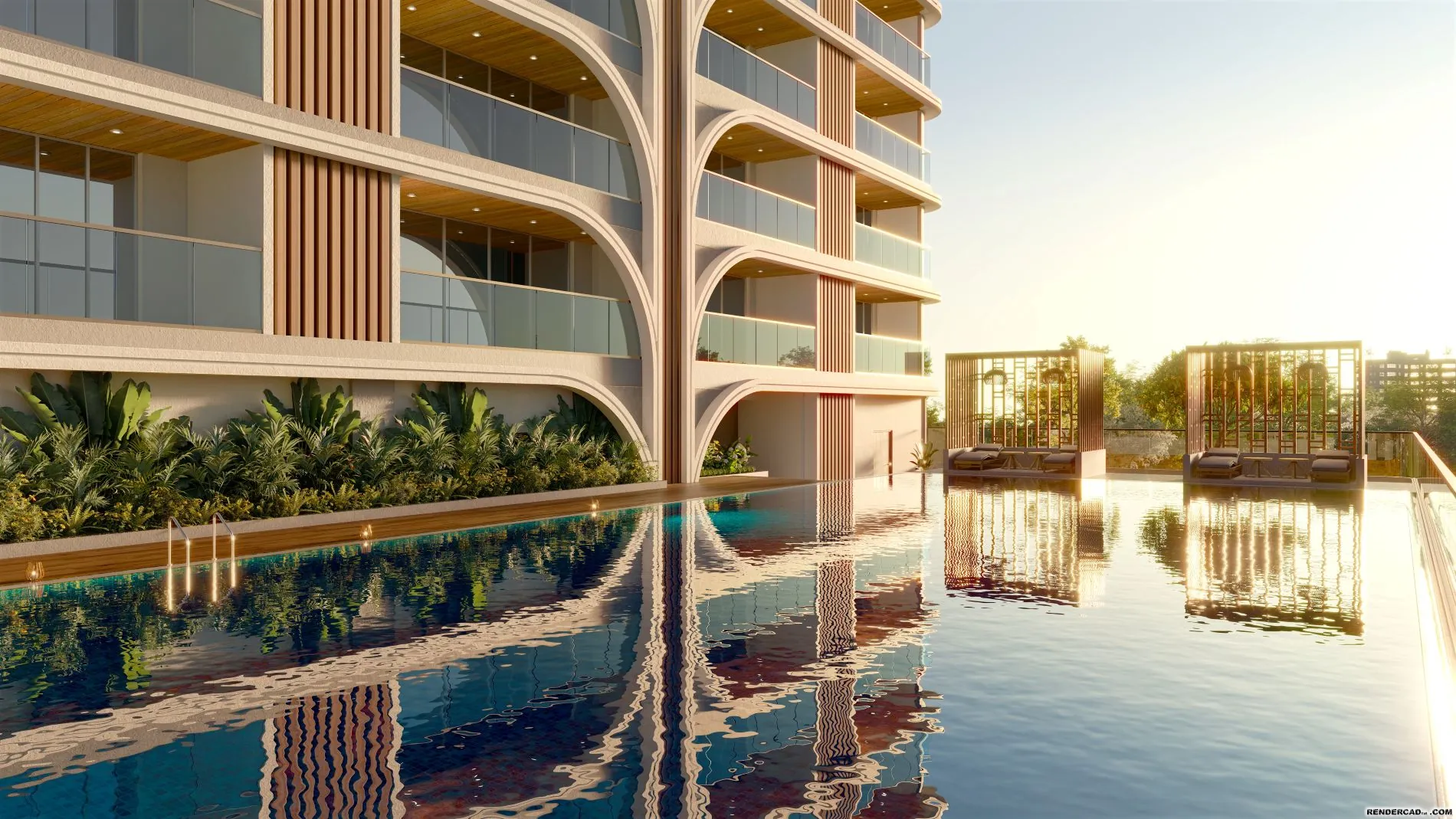 Swimming Pool View – Sai Palm View Nerul